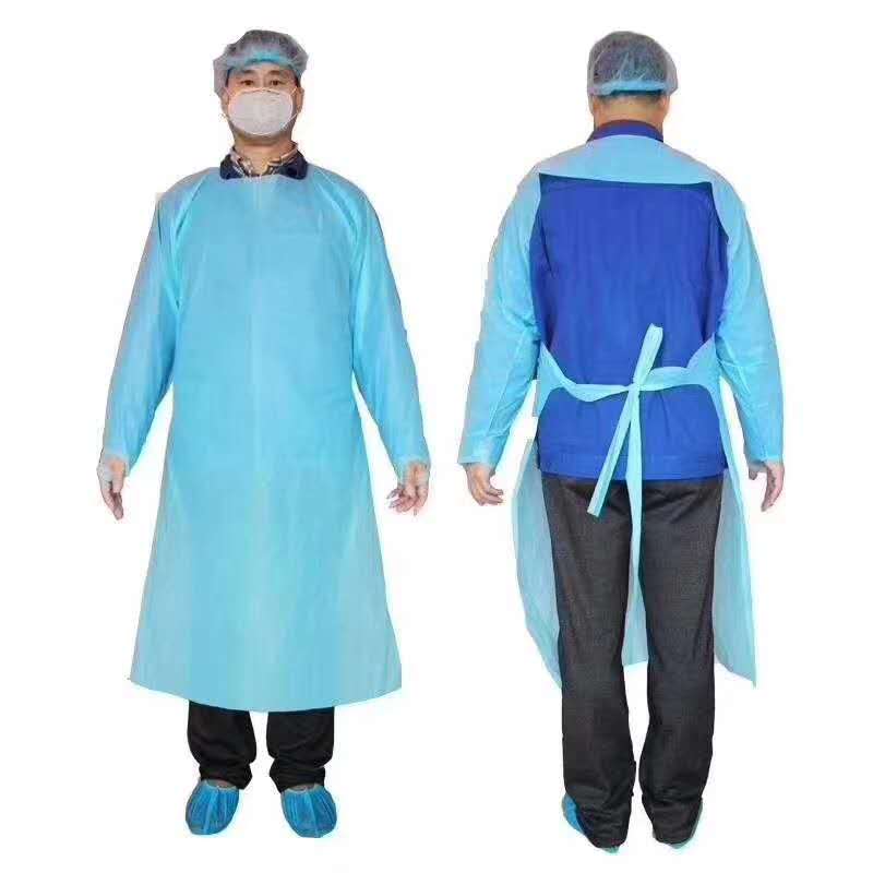 PE gown daily protection